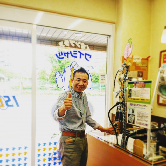 店頭しみ抜き実演では特にお声を掛けて頂いております