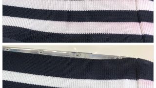 お家のお洗濯にて黒白ツートンカラー製品の色移りが多発しています