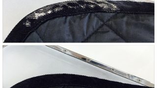 ジャケットの裾や袖口にコンクリートが付いてしまった建築現場からのご依頼