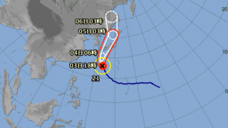 台風第21号 (チェービー)が接近しておりますので頭上や飛来物にご注意くださいませ
