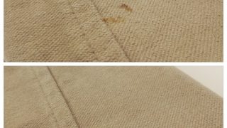 クリーニング頻度のコーデュロイ製品はメンテナンスしていないと簡単に変色致しますのでご注意を
