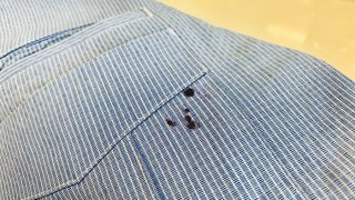 ボールペンをシャツの胸ポケットに入れていたら知らない間にペン先が取れてインクが滲んでいた