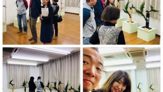 “いけばな”の楽しさや魅力を学べるいけばな光風流の展覧会形式光風流指導展＆お稽古＆BBQに行ってきました