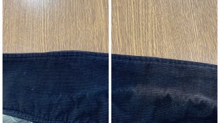濃色のコーデュロイジャケットの襟やパンツの色や襟のが変わっていませんか？それ何とかなるかも知れませんよ
