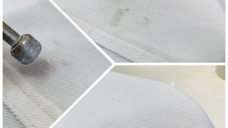 ホワイトデニムに付いてしまった気になる取れない汚れやシミはありませんか？白パンツコーデには汚れやシミは大敵です