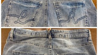 デニムの元々から濃い色の部分を薄くして周りのデニム生地の色と調和させる事は出来ますか