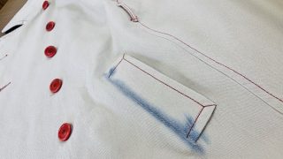 裏地が濃色のお洋服にはご用心！水分にはお気を付け下さい色移りが多発しております