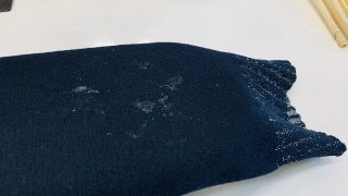 食べこぼしが付いたお洋服の長期保管は衣類の害虫に食べられてしまう一番危険な状態が長く続いている状態です