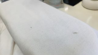 デリケートな生地に付いたシミを触る前にお家でのお洗濯では完全に落とす事が難しいので先ずはご相談下さいませ