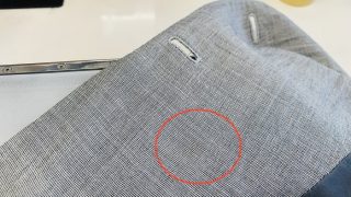 意外と汚れやすいスーツ内側のシミはそのままにしておりますと変色する事があります