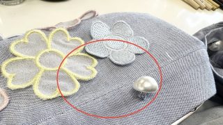 汚れやシミが完全に取り切れていない状態は保管中に生地や色に変化をもたらす事があるんですね