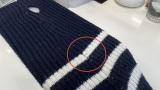ボーダーのお洋服の白い部分だけに付いてしまった汚れやシミを取り除く事も出来ますよ