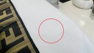 薄手で大きく広げて使用するアイテムは知らない間に見えない部分にシミや汚れが付いている事が多いのです