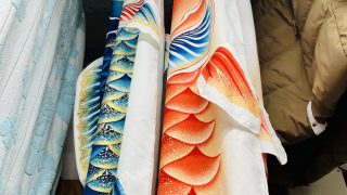 鯉のぼりは洗ってますか？空気中の油分やスス等により汚れしまう鯉のぼりは洗えます